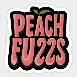 Peach Fuzz Sticker